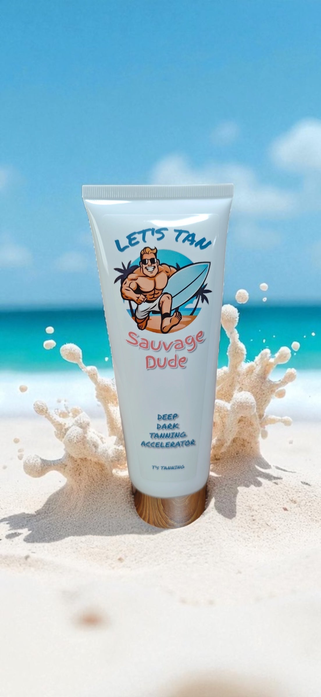 T's Tanning Let's Tan Sauvage Dude Deep Dark Tanning
