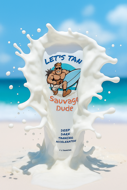 T's Tanning Let's Tan Sauvage Dude Deep Dark Tanning 200ml bottle