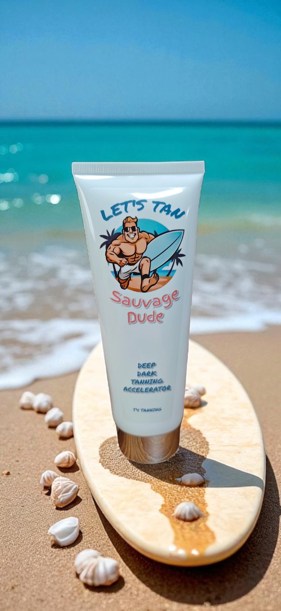 T's Tanning Let's Tan Sauvage Dude Deep Dark Tanning
