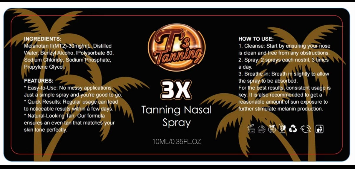 🍒 CHERRY FLAVORED 3X TANNING NASAL SPRAY 🍒