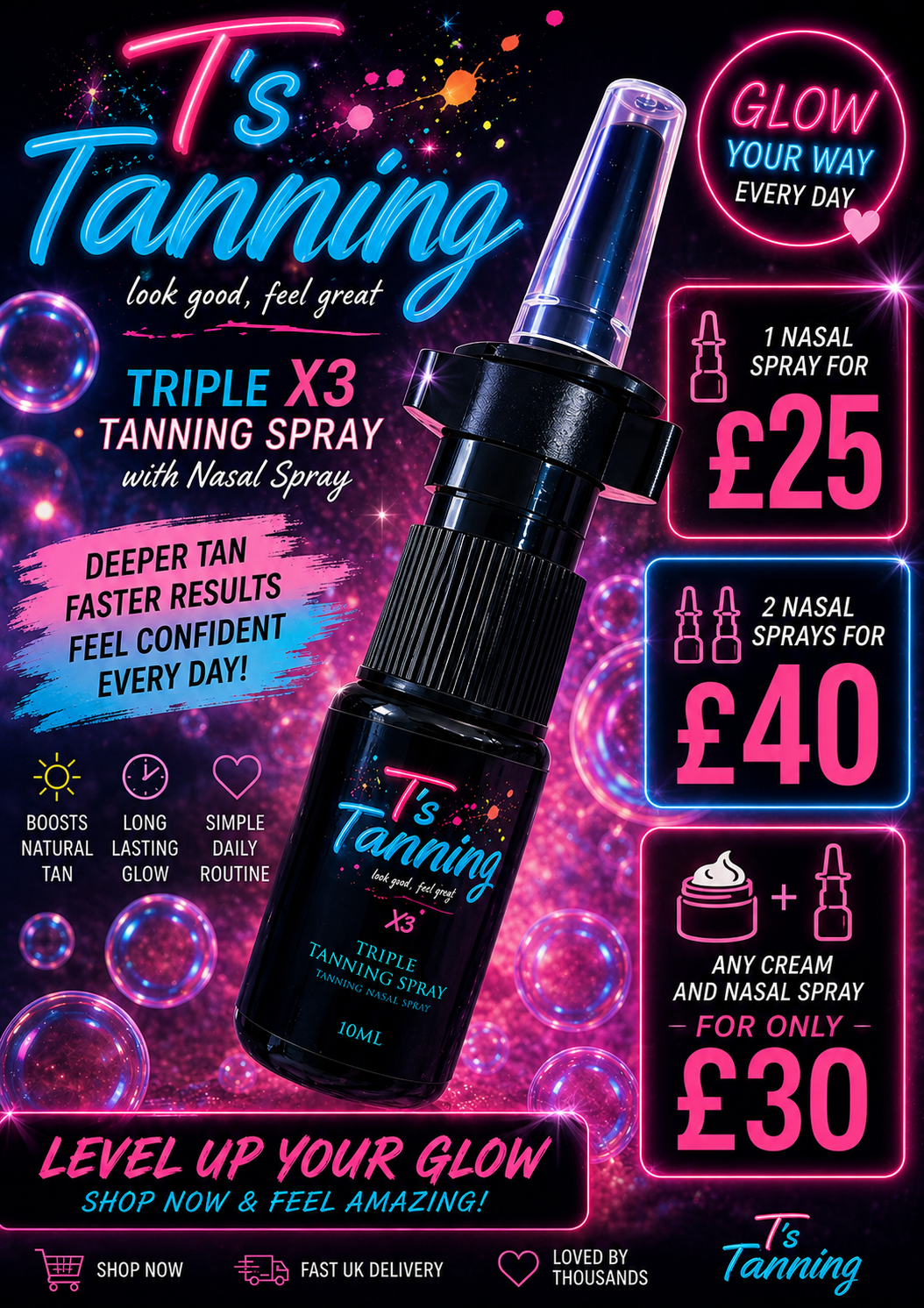 🍭 CANDY FLAVORED 3X TANNING NASAL SPRAY 🍭